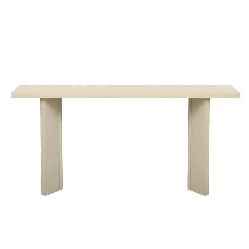 Stylish Console Table with Pine Veneer and Geometric Legs,Suitable for Living Room, Study and Dining Room