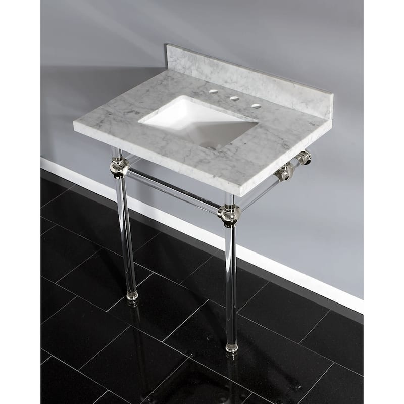 Kingston Brass Templeton 30" Rectangular Marble Wall Mounted Bathroom
