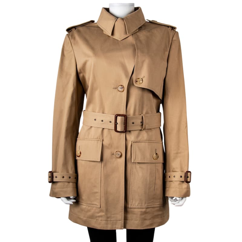 Chloe Short Belted Trench Coat