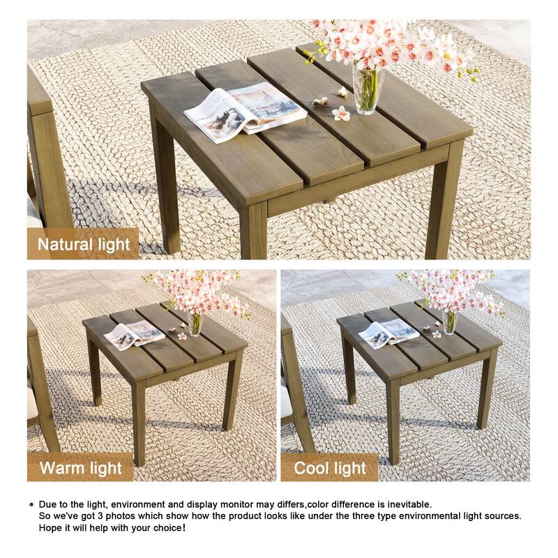 Outdoor Patio Teak Wood Side Table Coffee Table