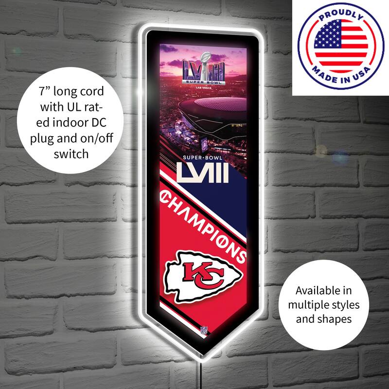 Kansas City Chiefs LED Lighted Sign
