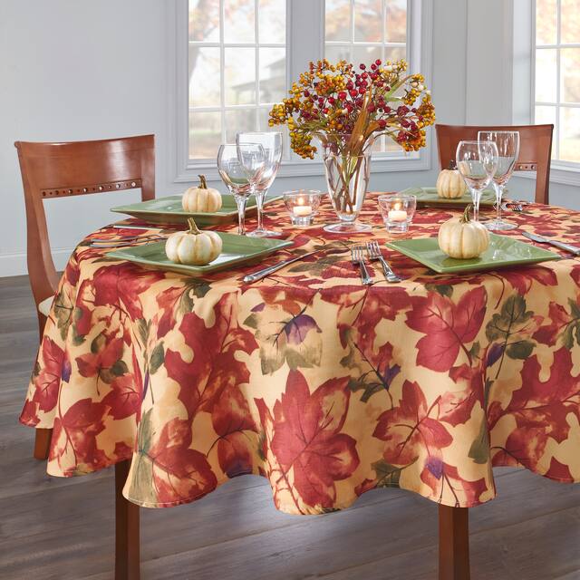 Harvest Festival Fall Printed Tablecloth - 70" Round