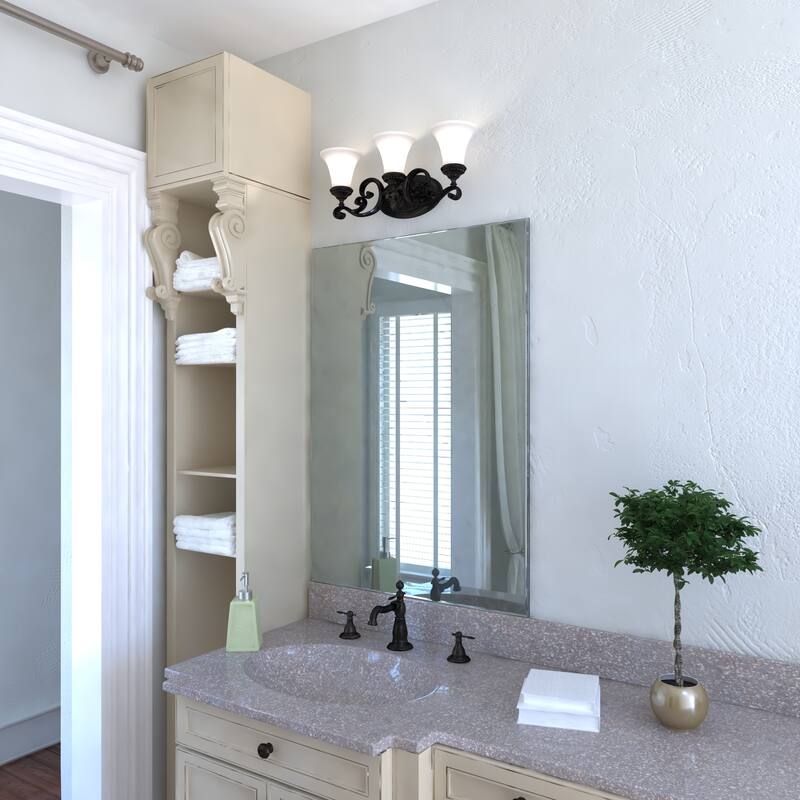 Avenant 3 Light Bronze Bathroom Vanity Fixture - 23-in W x 10.5-in H x 6.5-in D