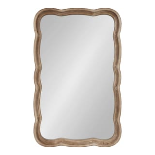 Kate and Laurel Hatherleigh Scallop Wood Wall Mirror