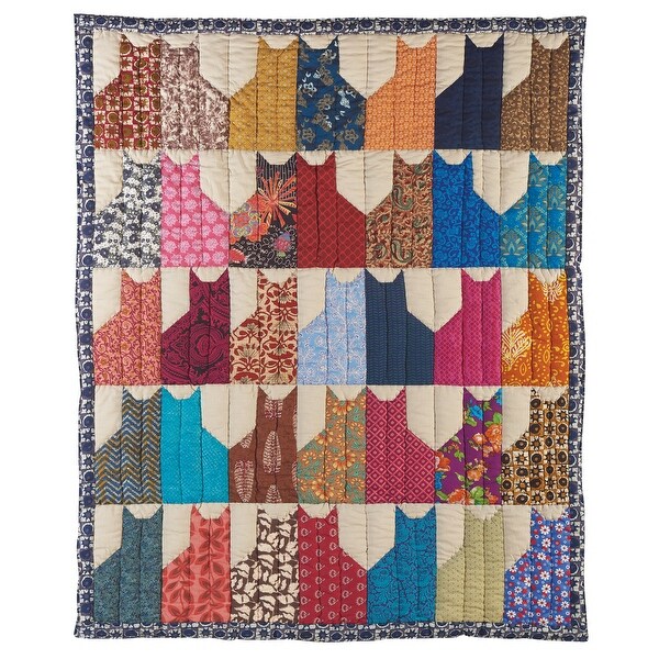 cat print throw blanket