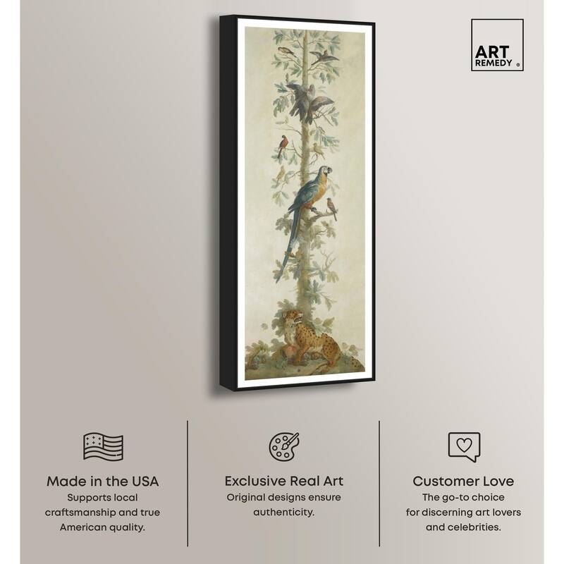 Leopard and Papagayo Panoramic Canvas by Art Remedy