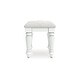 preview thumbnail 4 of 4, Signature Design by Ashley Trindura White Vanity Stool - 19"W x 16"D x 18"H