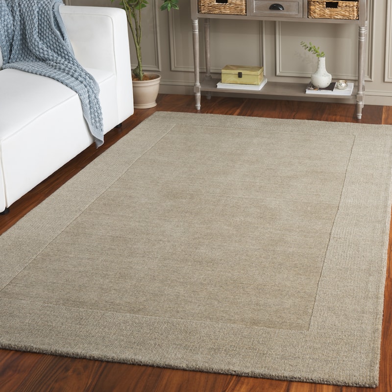 SAFAVIEH Handmade Metro Zhuliana Wool Rug - Taupe - 6' Square