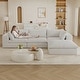 preview thumbnail 19 of 147, Modular Sectional Sofa Corduroy Upholstered Sleeper Sofa Convertible Cloud Accent Couch Deep Seat Chaise Lounge, DIY Combination