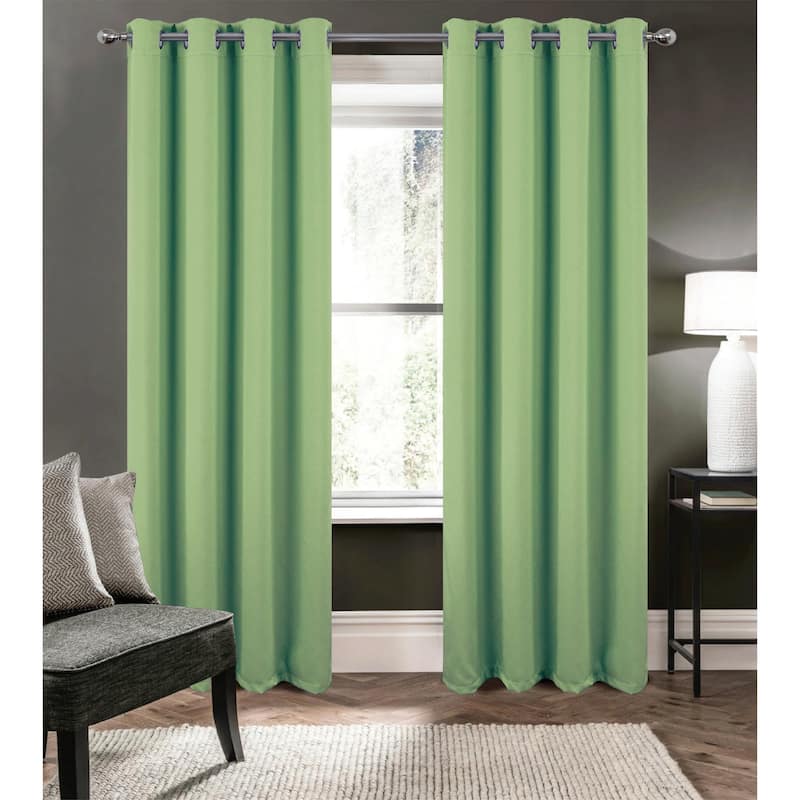 Oakley Embossed Privacy Window Curtain - 54" x 84" - Sage