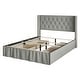 preview thumbnail 4 of 12, Andrea Tufted Upholstered Storage Panel Bed