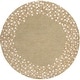 preview thumbnail 28 of 75, Rome Hand Tufted Floral Border Area Rug Beige - 4' Round - Runner/Round