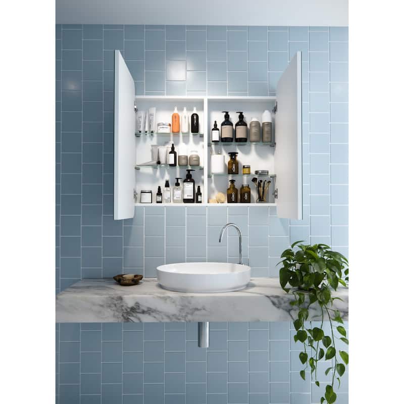 Glass Warehouse MC2-SQ-36X32 Erzi 36" x 32" Frameless Double Door