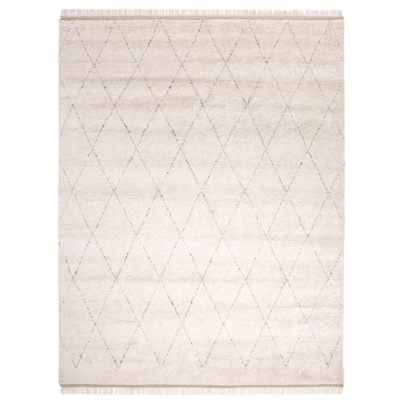 Overton Handmade Shaggy Boho Moroccan Area Rug