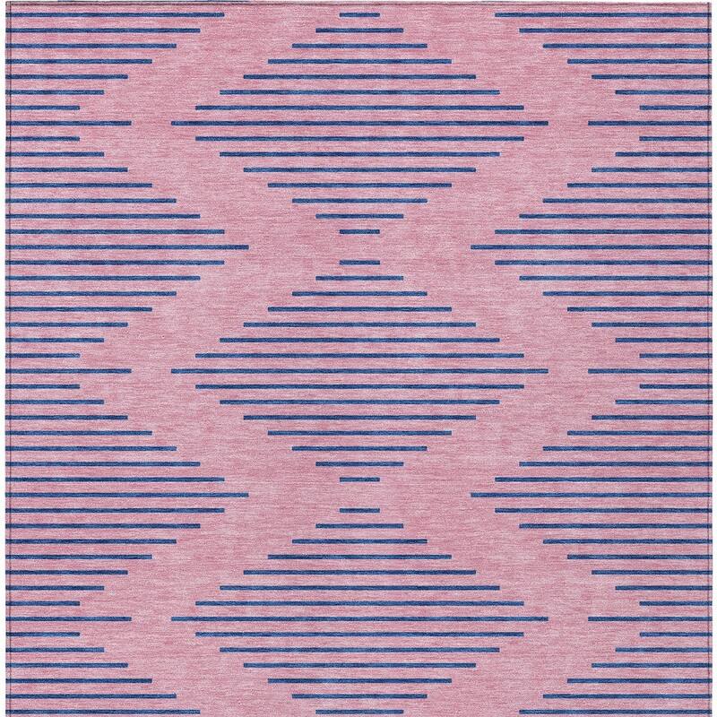 HomeRoots Geometric Transitional Rectangle Outdoor Rug