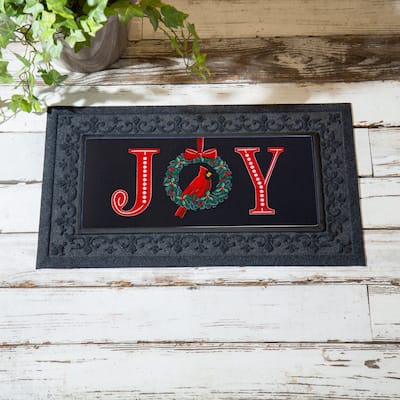 Joy to the World Wreath Sassafras Switch Mat