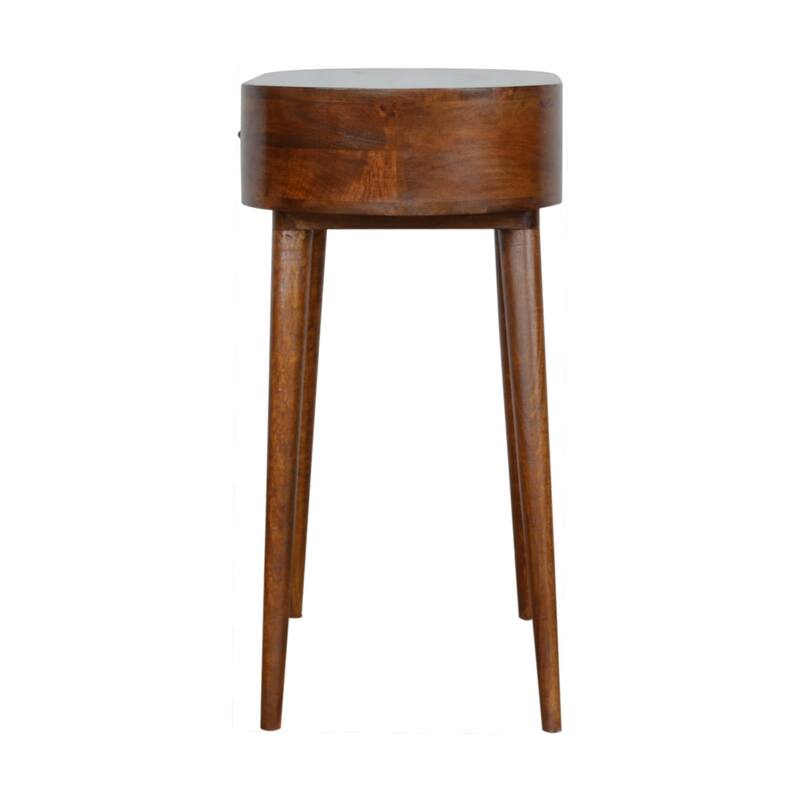 Nightstand with Storage Drawer & Solid Wood Tabletop,For Bedroom, Living Room