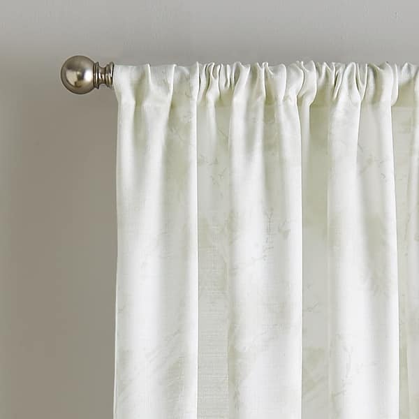 Watercolor Floral Flip Over Rod Pocket Single Curtain Panel Overstock 23540992