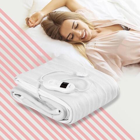 Electric Heated Mattress Pad Safe Twin/Full/Queen/King 8 Temperature