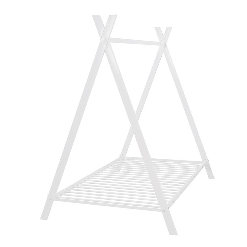 Twin Size Metal House Tent Bed for Kids