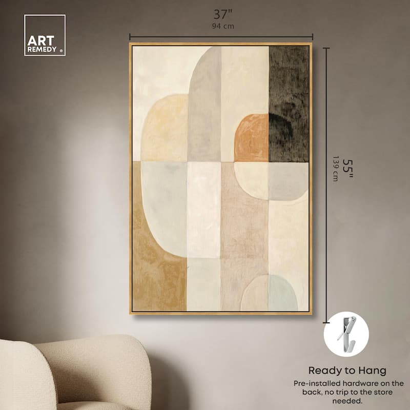 Overlapping Planes I Canvas by Art Remedy