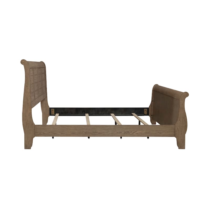 Liberty Furniture Grandpa's Cabin Sleigh Bed, Dresser, Mirror, Chest, Night Stand - California King, King or Queen