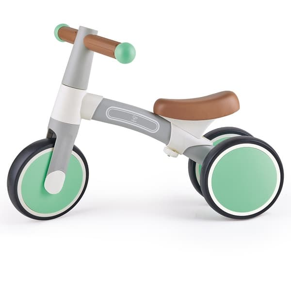 slide 2 of 5, Hape: First Ride Balance Bike W/ 3 Wheels & Adjustable Position, Light Green