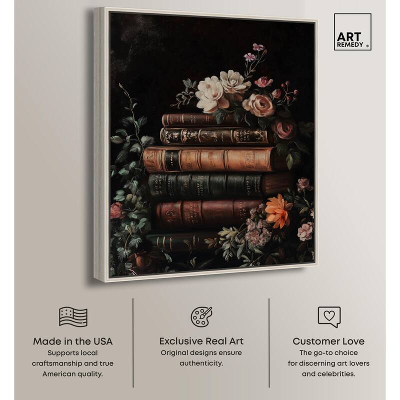 Stacked Wisdom Canvas by Art Remedy