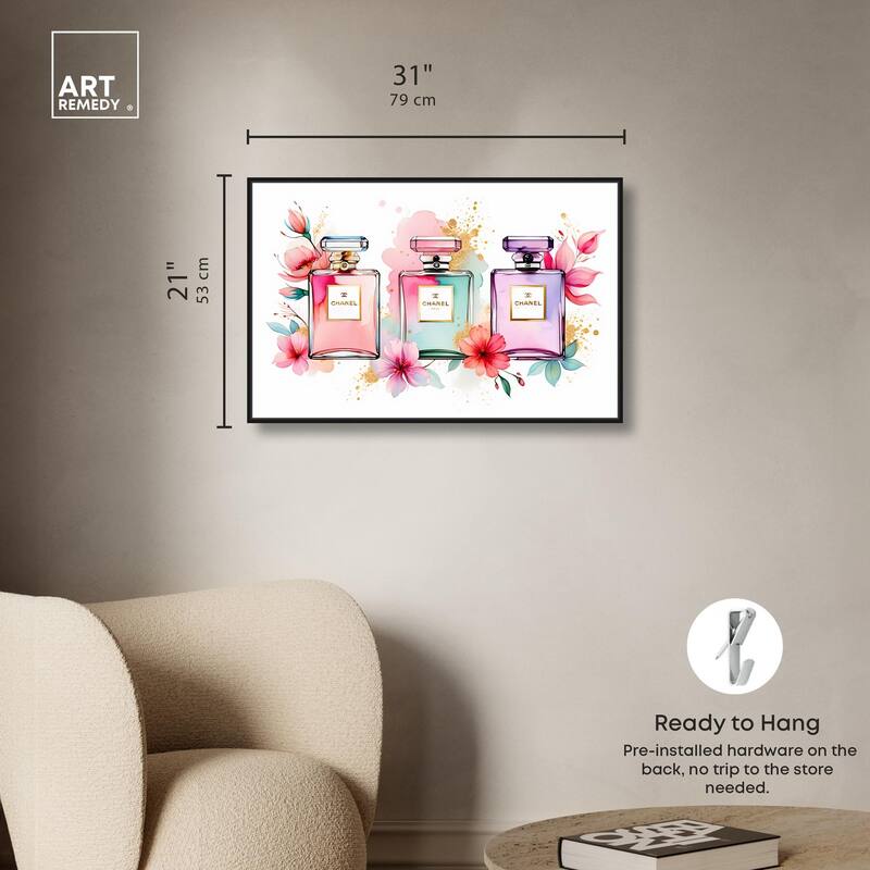 Trio of Fragrance Canvas by Art Remedy
