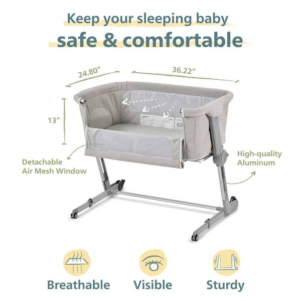 Unilove Hug Me Plus 3 in 1 Bedside Bassinet Sleeper