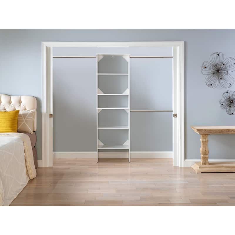 ClosetMaid SuiteSymphony 25-inch Wide Starter Tower Closet Organizer