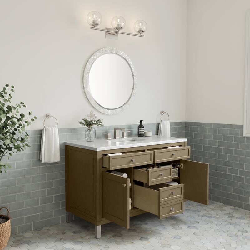 Chicago 48" Single Vanity, Walnut Whisper