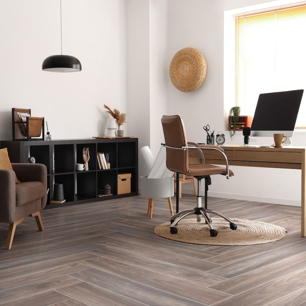 Merola Tile Mt Royale Pecan 6 x 35-1/2 Porcelain Floor and Wall Tile