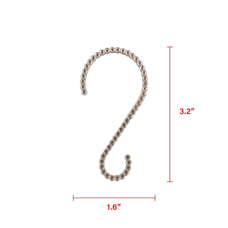 Utopia Alley Rustproof Zinc Shower Curtain Rings for Bathroom, Set of 12