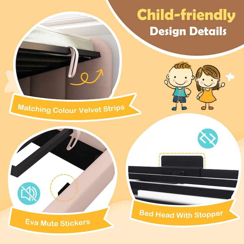 Twin Size Daybed Upholstered Platform Bed L-shaped Single Sofa Bed, with Hydraulic Storage or Pull-Out Bed, Velvet Fabric