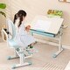 preview thumbnail 15 of 20, Costway Height-Adjustable Kids Desk Chair with Double Back Support & - See Details