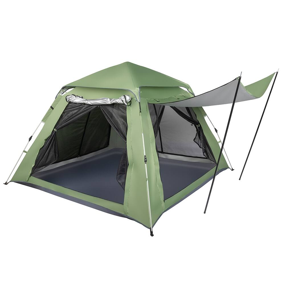 240*240*150CM Four-Person Spring Quick Open Camping Tent,Green