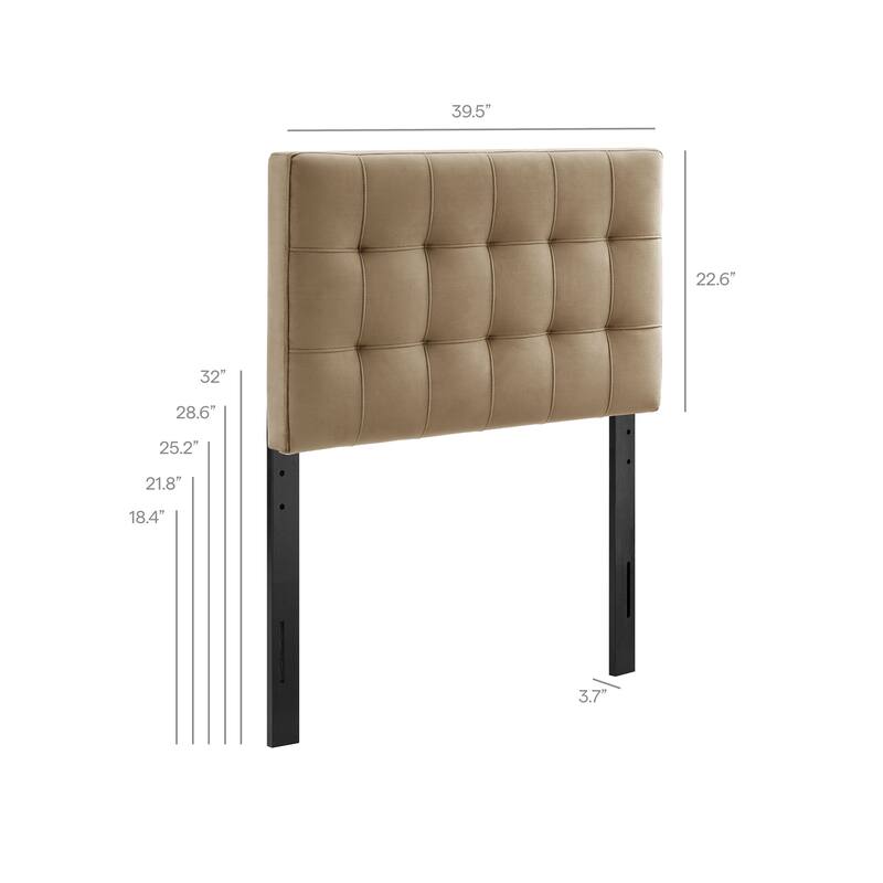 Lily Biscuit Tufted Performance Velvet Headboard