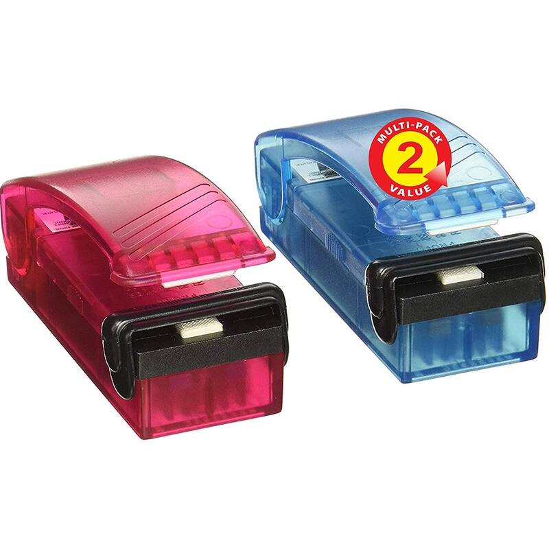 iTouchless (2-Pack) for Airtight Food Storage Saver, Reseals Snack Handheld Heat Bag Sealer - Red
