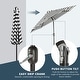 preview thumbnail 57 of 142, Holme 9-foot Steel Market Patio Umbrella with Tilt-and-Crank