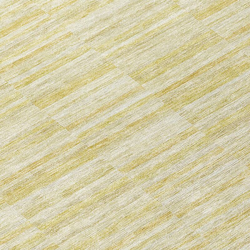 Machine Washable Indoor/ Outdoor Chantille Contemporary Blocks Rug