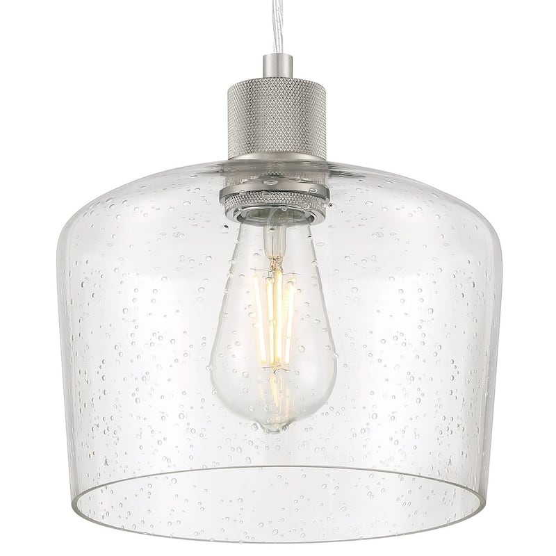Access Lighting 63141LEDDLP/SDG Port Nine 9" Wide LED Mini Pendant - Brushed Steel