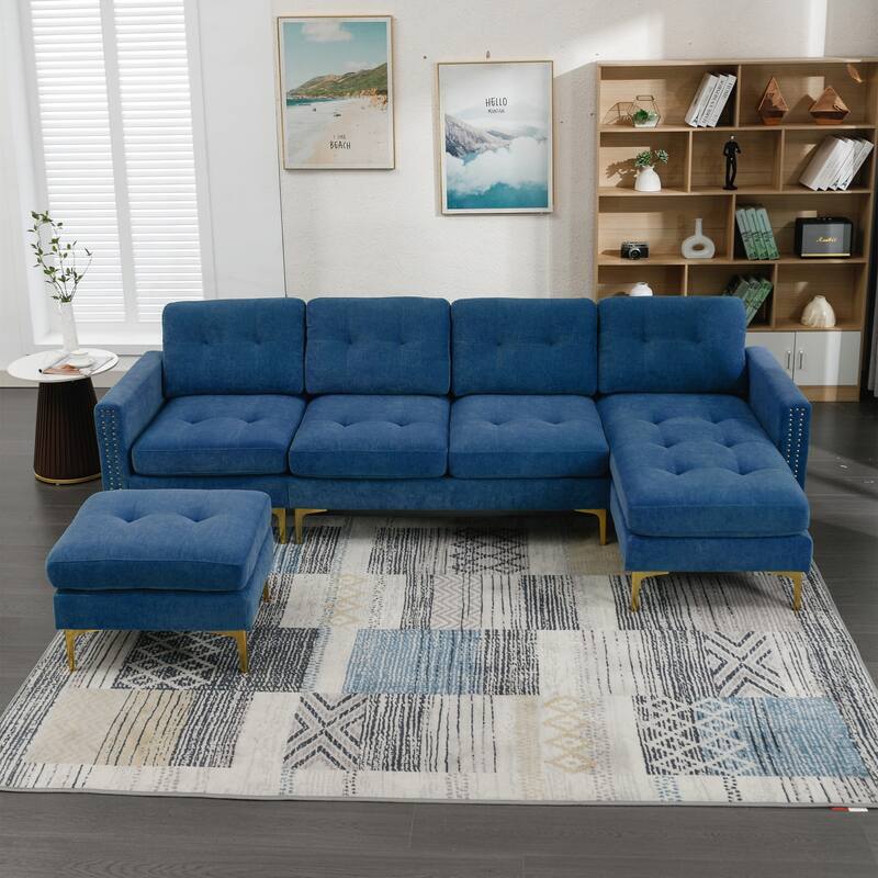 110inch L-Shape Convertible Sectional Sofa Couch