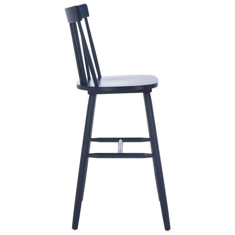 SAFAVIEH Belva 30-inch Spindle Farmhouse Bar Stool (Set of 2) - 20" W x 21" D x 44" H - 20"W x 21"D x 44"H