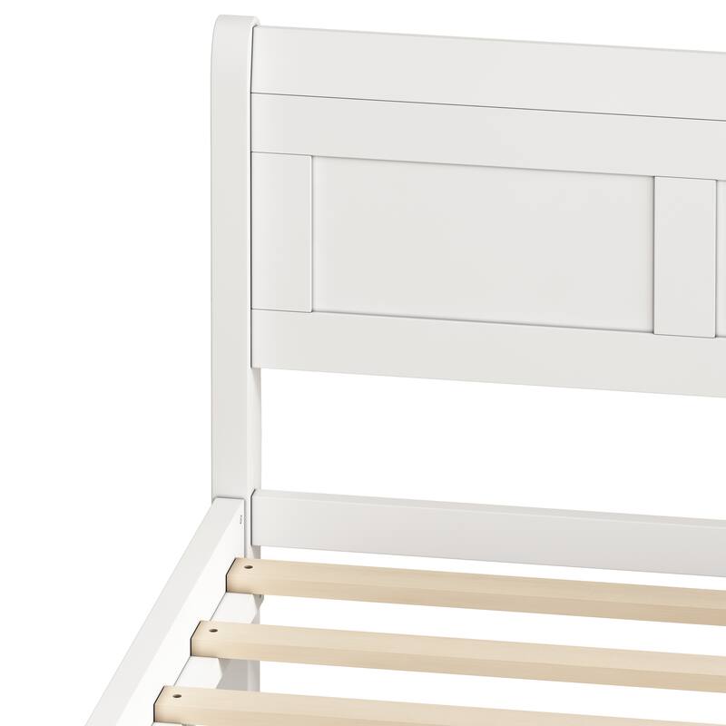 Wood Twin Platform Bed Frame