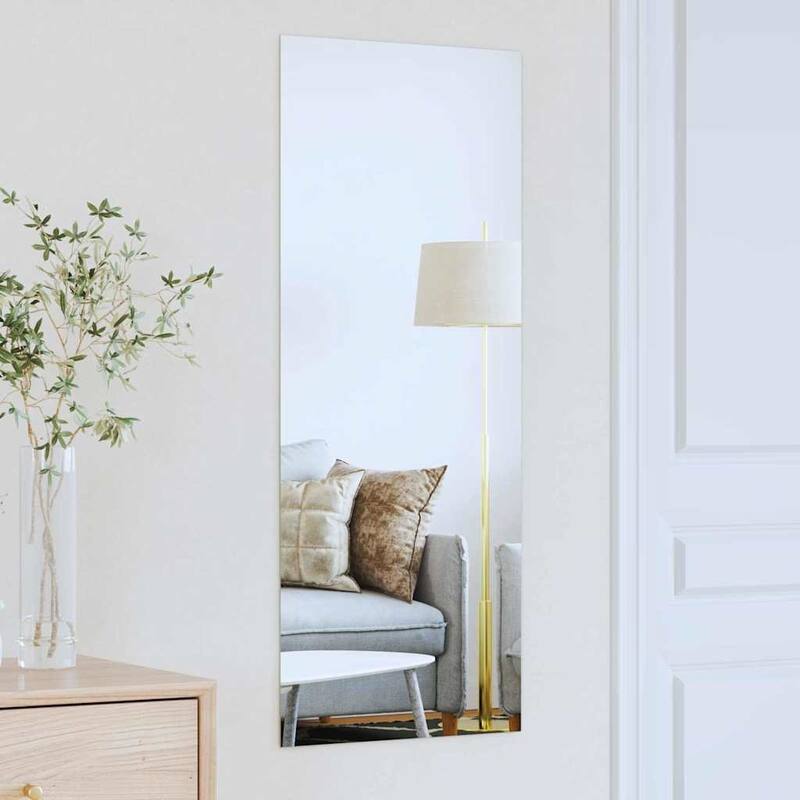 vidaXL Wall Mirror Square 15.75 x 15.75 in Tempered Glass - 15.75 x 39.37 in