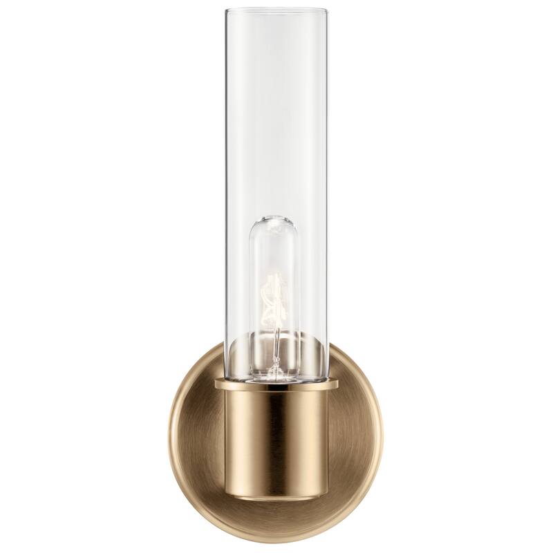 Aviv 1-Light Wall Sconce with Clear Glass Shade