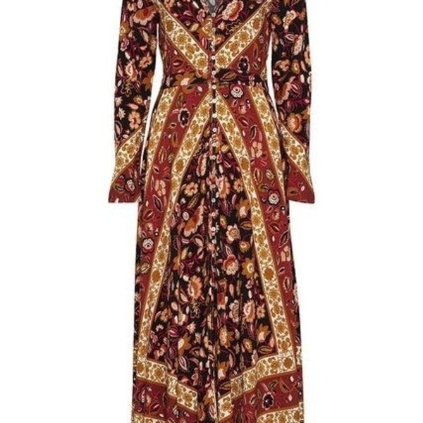boho fall maxi dress