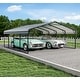 preview thumbnail 29 of 40, Outdoor Carport with Durable Galvanized Steel Roof , Multi-Functional Shelter, Carport for Cars, Boats, and Tractors 20' x 20'