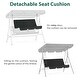 preview thumbnail 20 of 21, MCombo 3-Person Patio Swing Chair, Adjustable Canopy Hanging Swing, Removable Cushions, 4003